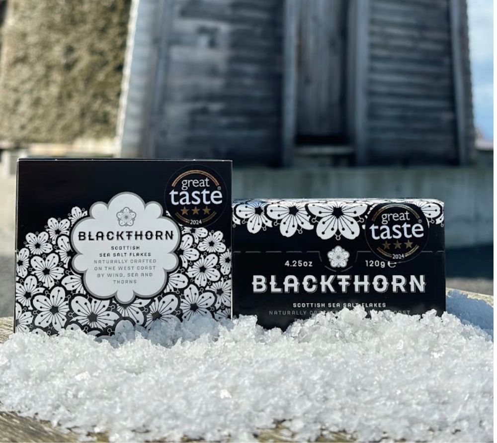 Blackthorn Scottish Sea Salt Flakes | Handgeschöpft & nachhaltig | Für Feinschmecker & Gourmets | Award-Winning Meersalz aus Schottland | Jetzt entdecken!