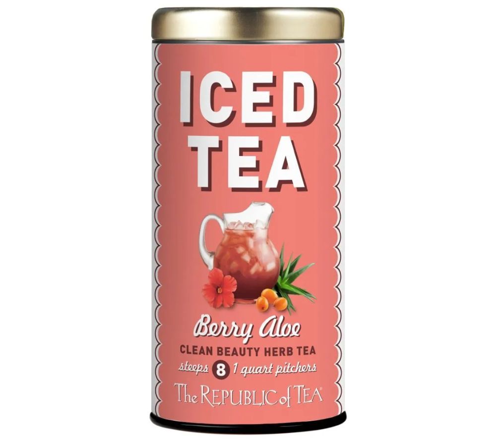 Berry Aloe Iced Tea | Exotic Beauty im Glas | Mit Aloe, Pitaya & Hibiskus | Koffeinfrei & vegan | 8 Teebeutel für Quart-Format | Jetzt probieren!