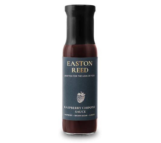 Raspberry Chipotle Sauce von Easton Reed kaufen – fruchtig-rauchige BBQ-Sauce mit Himbeeren, Chipotle und Tomate. Ideal zu Grillgemüse.