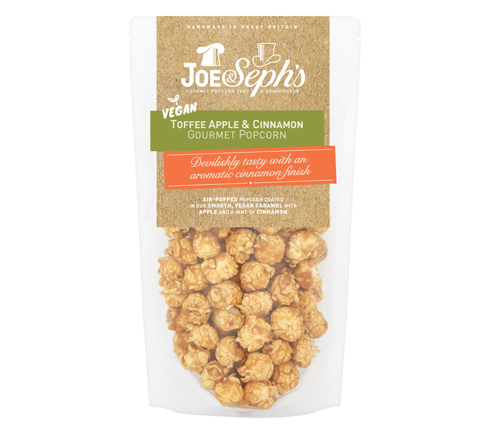 Vegan Popcorn - Vegan Toffee Apple & Cinnamon from Joe & Seph's