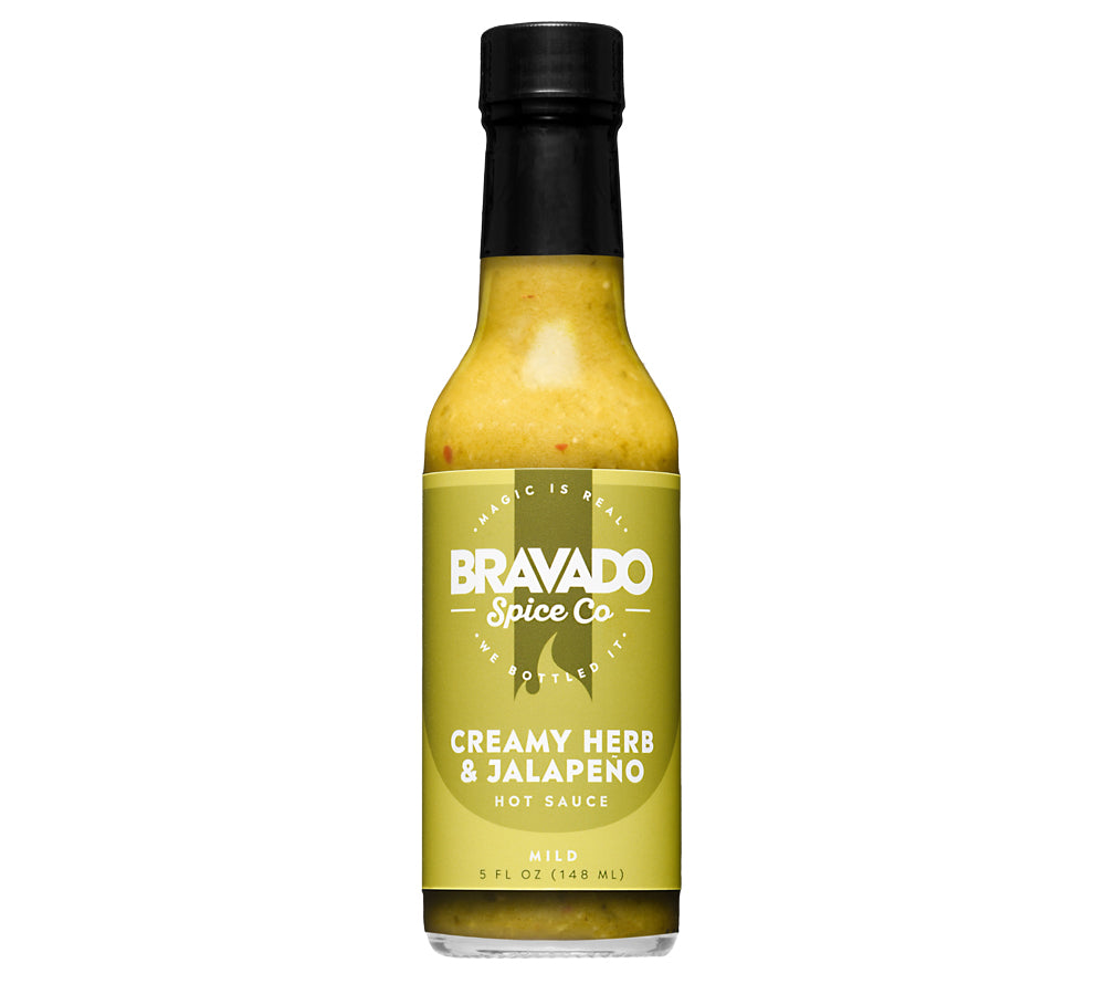 4-Pack Hot Sauce Set von Bravado Spice Co. - Creamy Herb & Jalapeno