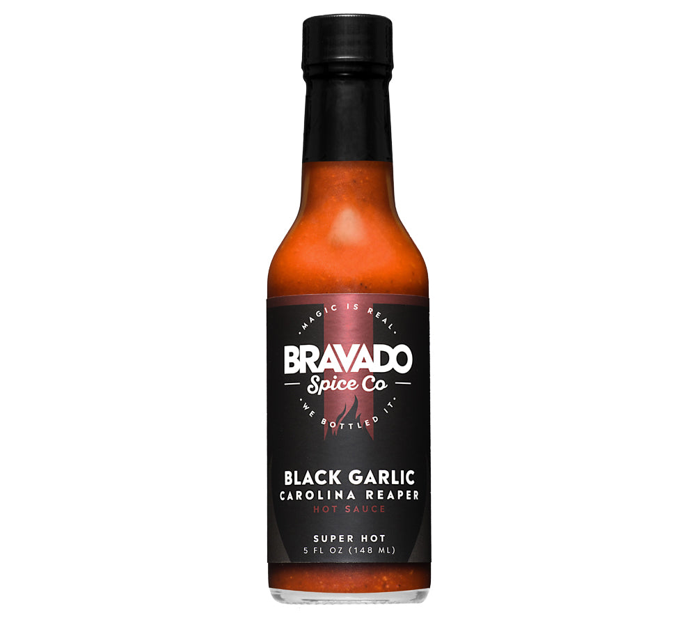 Super Hot Sauce Set von Bravado Spice Co. - Black Garlic Carolina Reaper