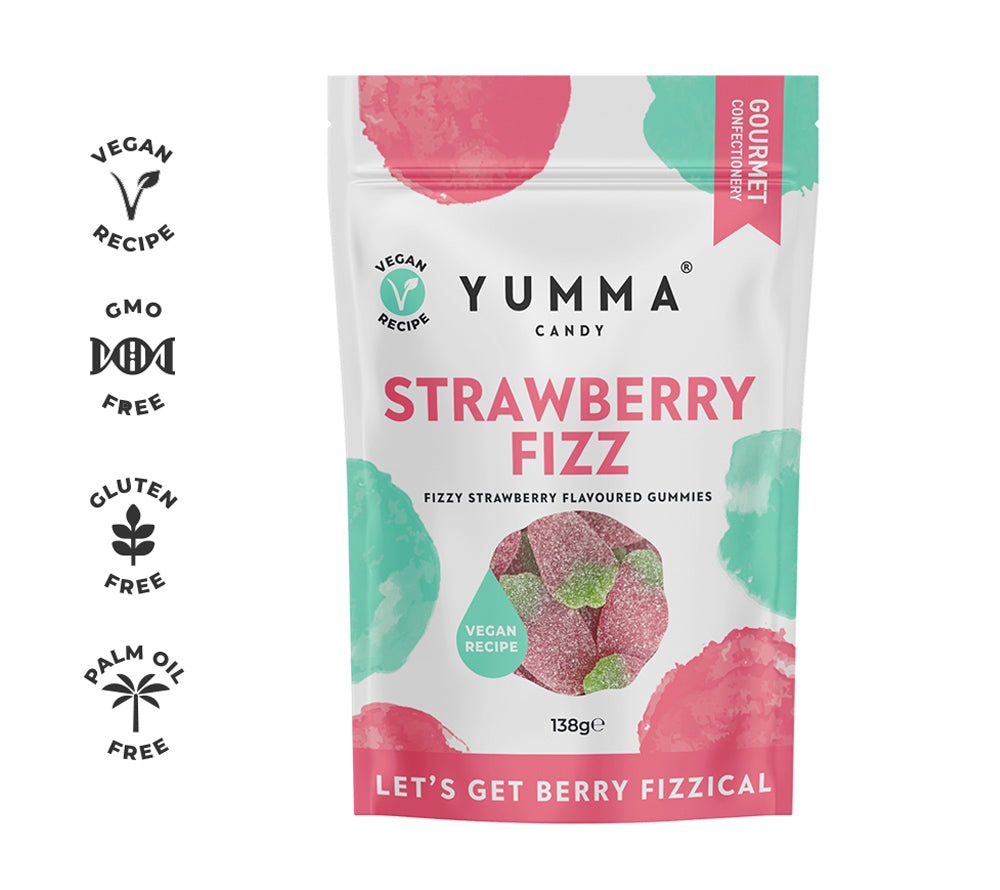 Yumma Candy Strawberry Fizz Pouch Bag 138 g