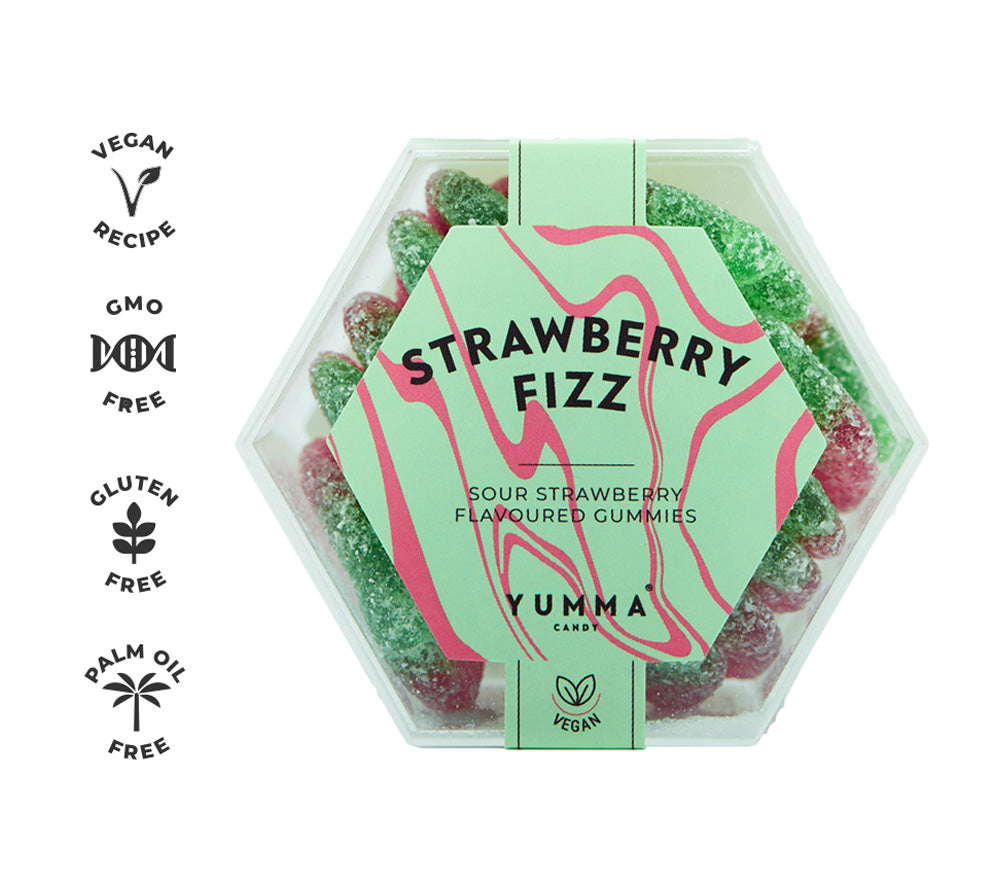 Yumma Candy Strawberry Fizz Hexagon 98 g