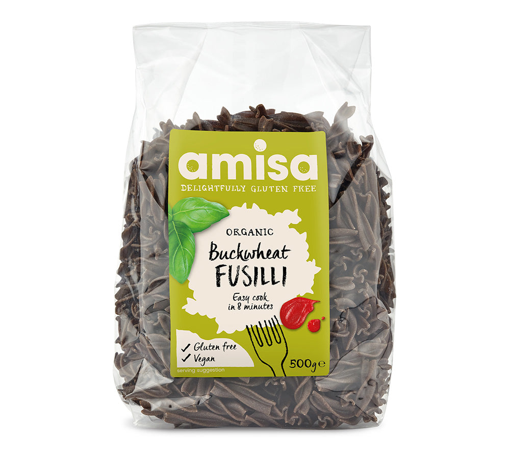 Fusilli Nudeln aus Buchweizen von Amisa
