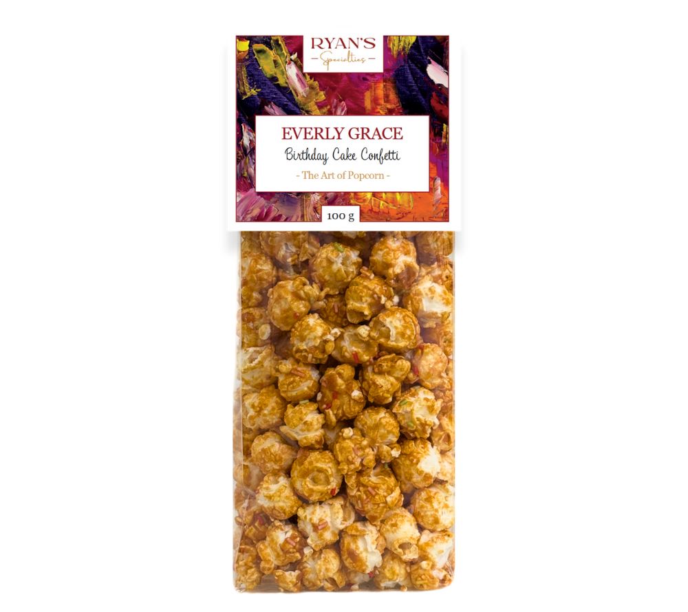 Veganes Popcorn ♥ aus rein pflanzlichen Zutaten ♥ Popcorn mit Zuckerstreuseln ♥ Birthday Cake Popcorn ♥ Jetzt probieren!