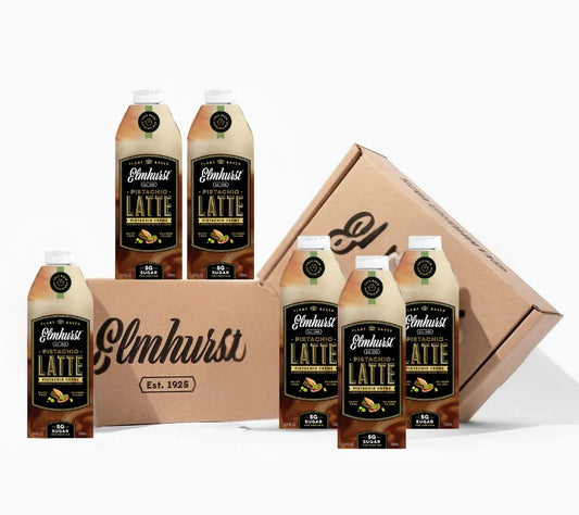 Pistachio Crème Latte von Elmhurst | Veganer Pistazien-Traum | Perfekter Plant-based Latte | Geschmack von gerösteten Pistazien mit samtiger Vanille