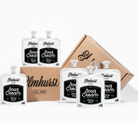 Dairy Free Sour Cream von Elmhurst | 🌱 Vegan & Clean | 🥣 Cremiger Genuss | 💚 Nachhaltig lecker | 📦 Umweltfreundlich verpackt | ❌ Kein Kompromiss im Geschmack