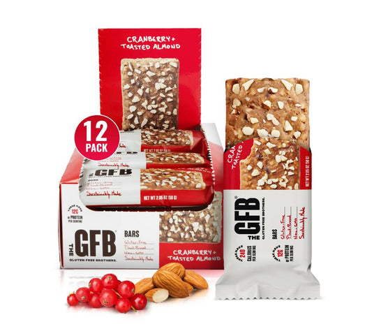 Cranberry Toasted Almond Bar – veganer Proteinriegel mit Cranberries & Mandeln. Glutenfrei, non-GMO & köstlich ausgewogen. Jetzt online bestellen bei Madevegan.