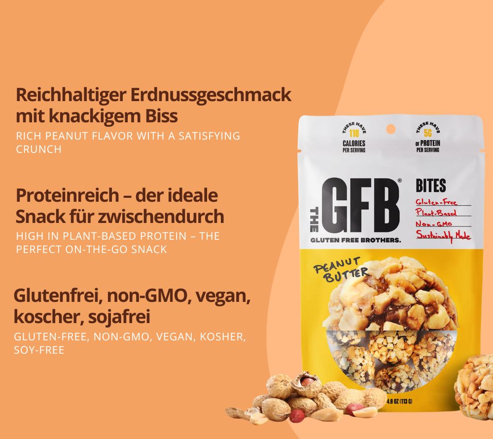 Variety Pack-6 Pcs Bites (2 each Coc Cashew, Dark Choc PB, PB) von GFB The Gluten Free Brothers