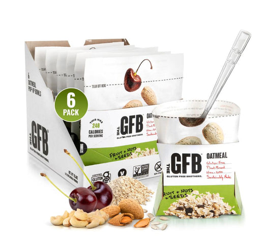 Fruit, Nuts & Seeds Oatmeal – veganes Protein-Frühstück mit Nüssen & Früchten. Glutenfrei & non-GMO. Jetzt kaufen bei Madevegan.