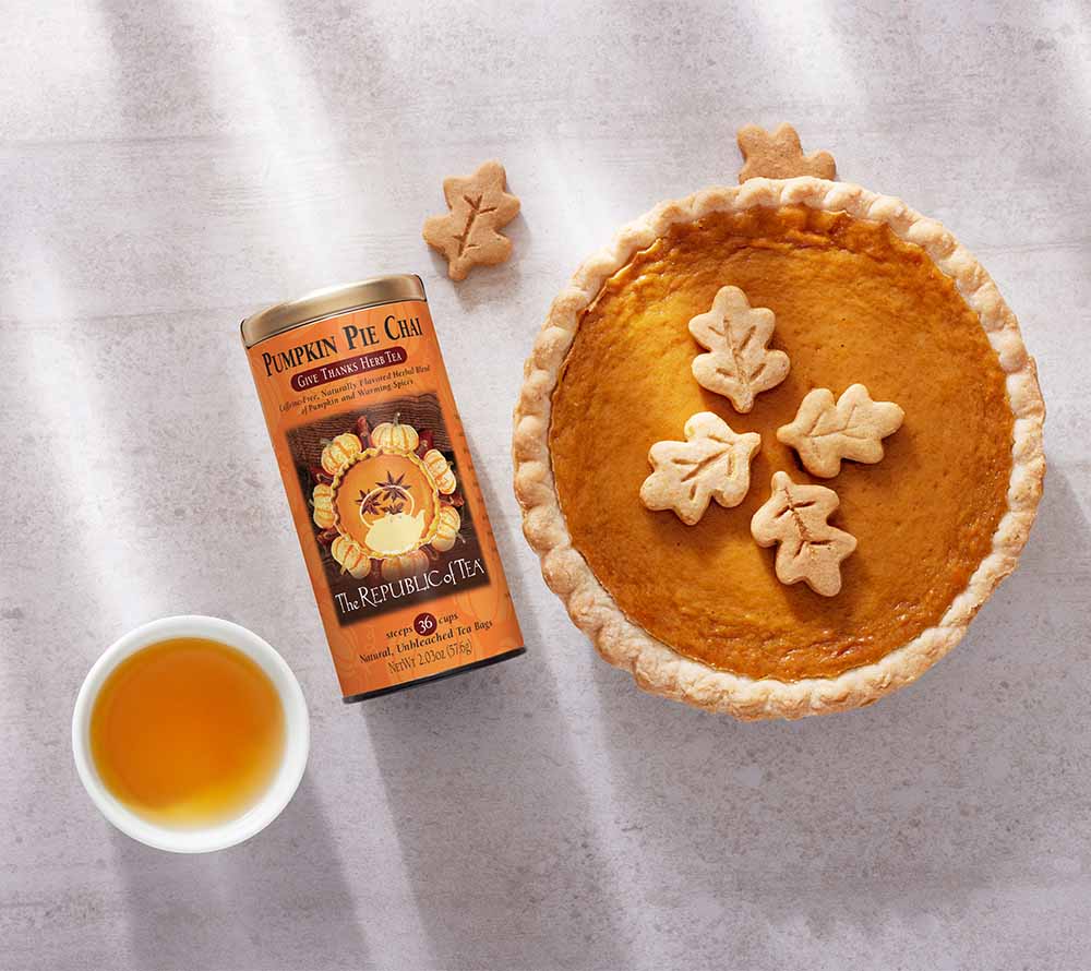 Pumpkin Pie Chai von The Republic of Tea (Metalldose mit 36 Beuteln)