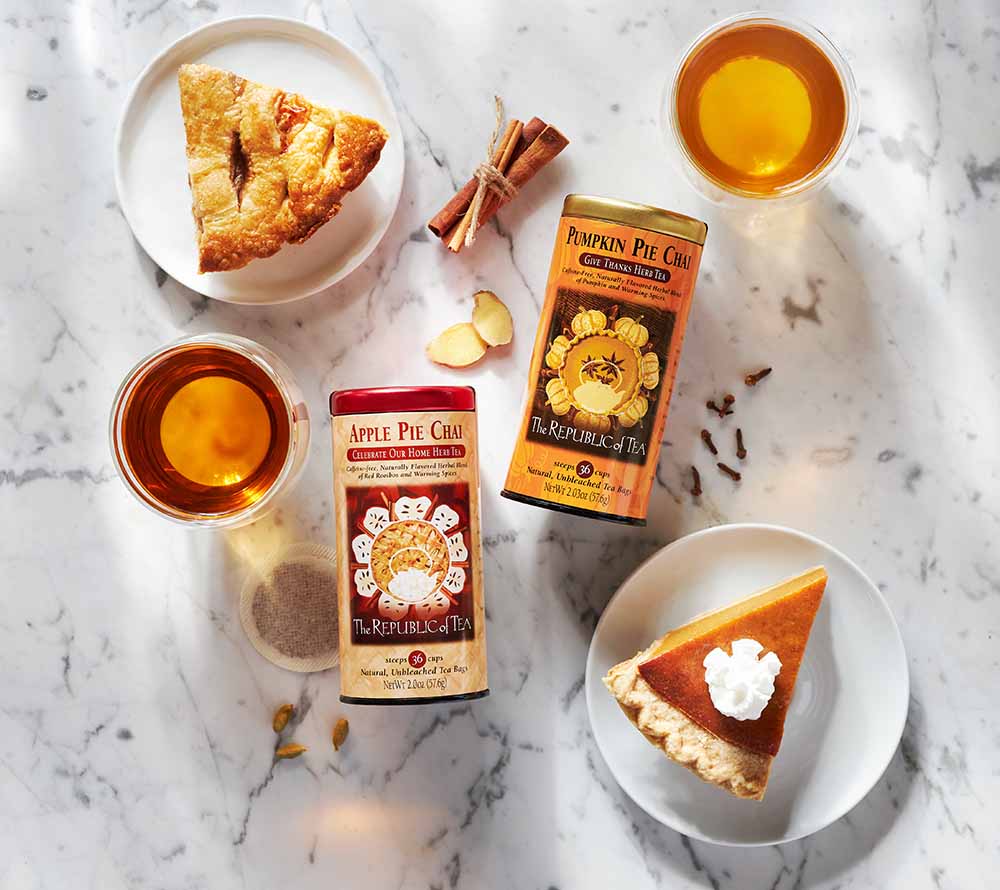 Pumpkin Pie Chai von The Republic of Tea (Metalldose mit 36 Beuteln)