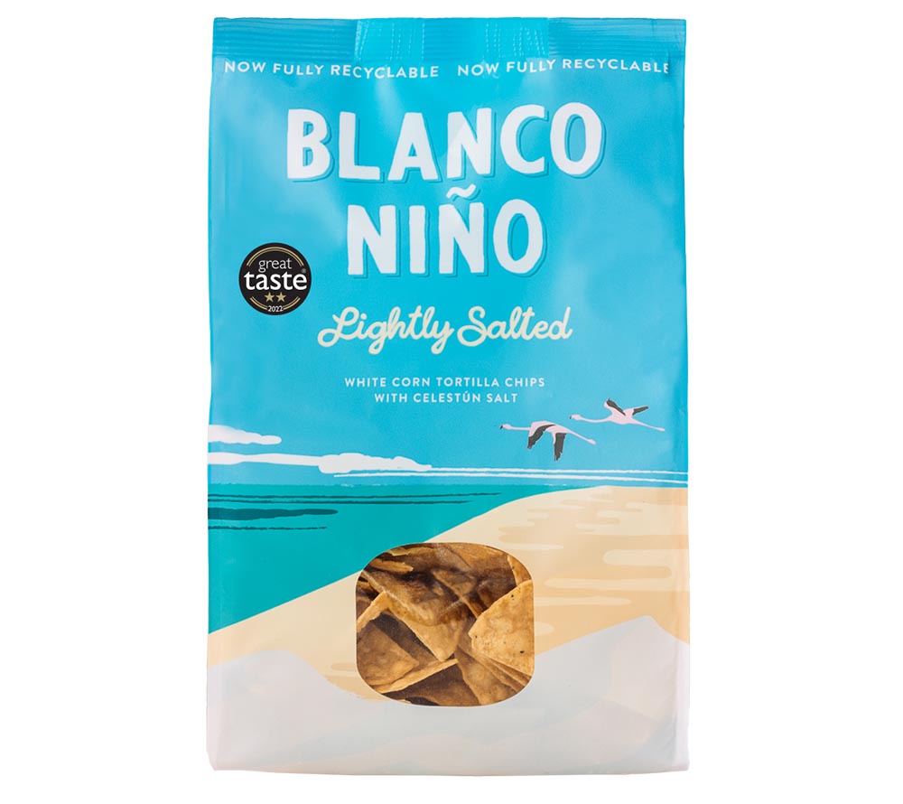 Tortilla Chips Lightly Salted Chips von Blanco Niño entdecken | 100 % vegan & glutenfrei | nach aztekischer Methode hergestellt | EU-weiter Versand