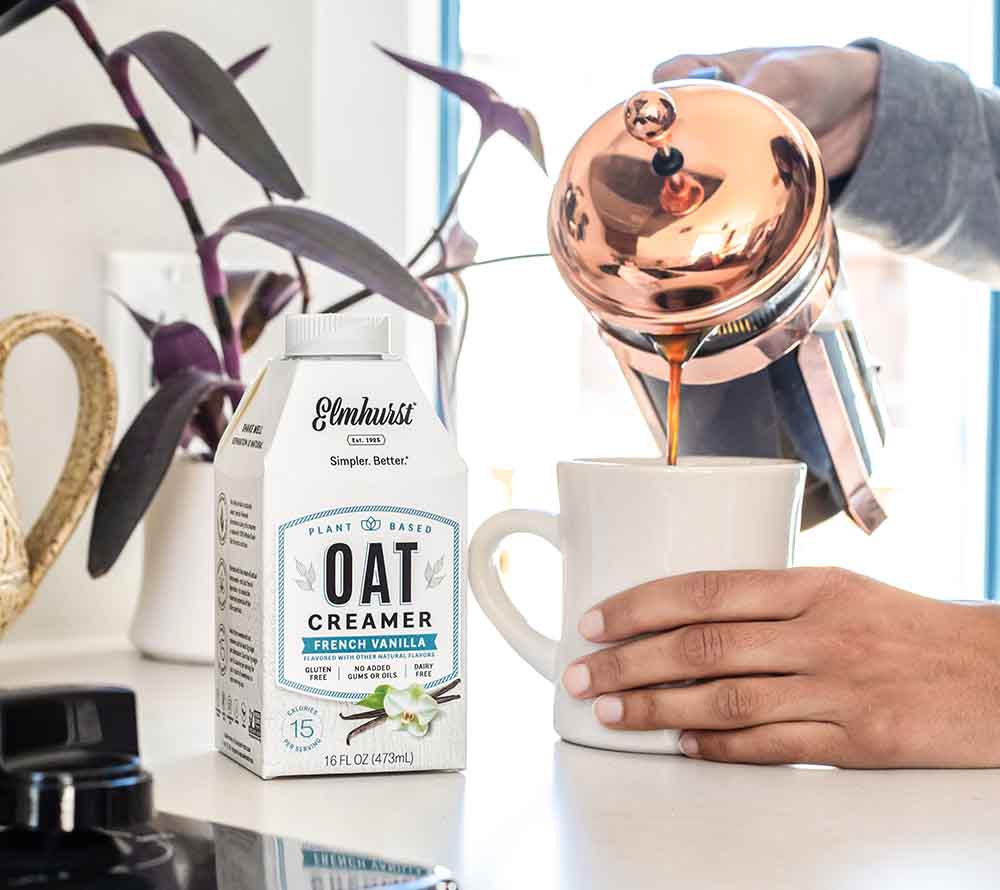 French Vanilla Oat Creamer von Elmhurst | Verwöhne Dich mit cremiger Vanille-Note in Kaffee, Tee & mehr | 100% pflanzlich, natürlich & nachhaltig ☕