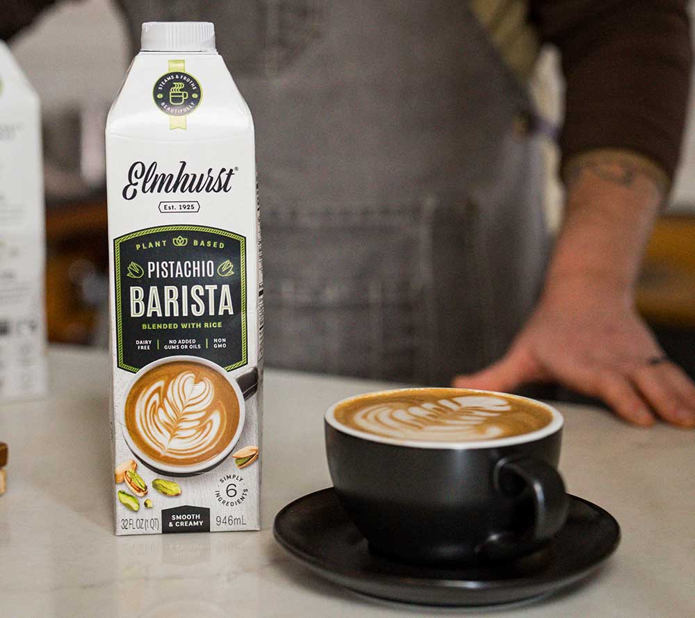 Barista Pistachio von Elmhurst | 100 % pflanzlich, vegan & laktosefrei | frei von Zusatzstoffen | EU-weiter Versand
