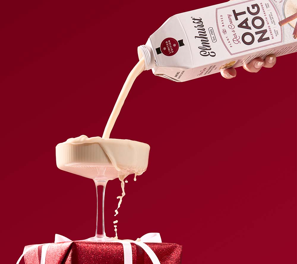 OatNog von Elmhurst | Cremiger Wintergenuss aus Hafer und Cashews verzaubert Deine Festtage | 100% pflanzlich, natürlich | Entdecke die vegane Alternative!