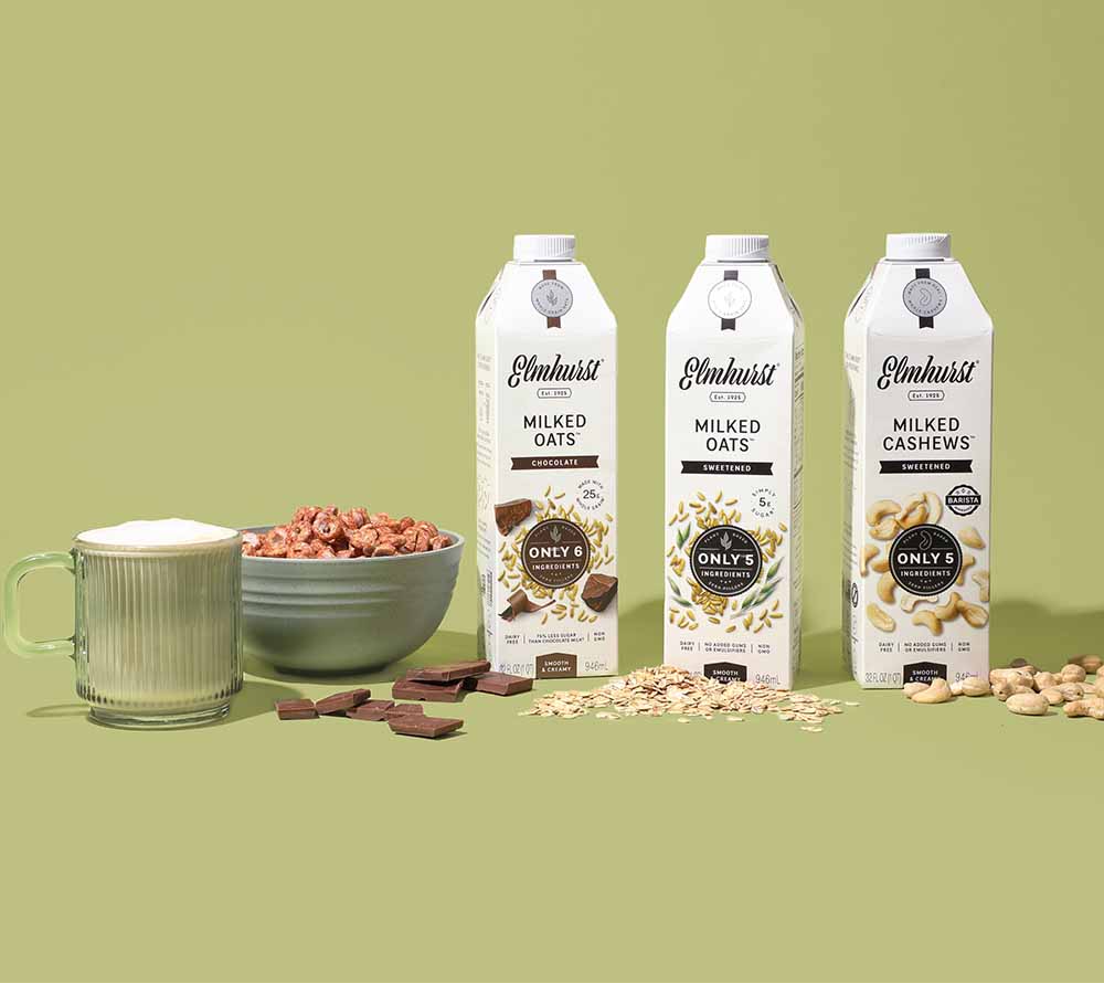 Chocolate Oat Milk von Elmhurst | 100 % vegan, laktosefrei & glutenfrei | gesunde Alternative | nussig-milder Geschmack mit reichhaltiger Schokolade | EU-weiter Versand