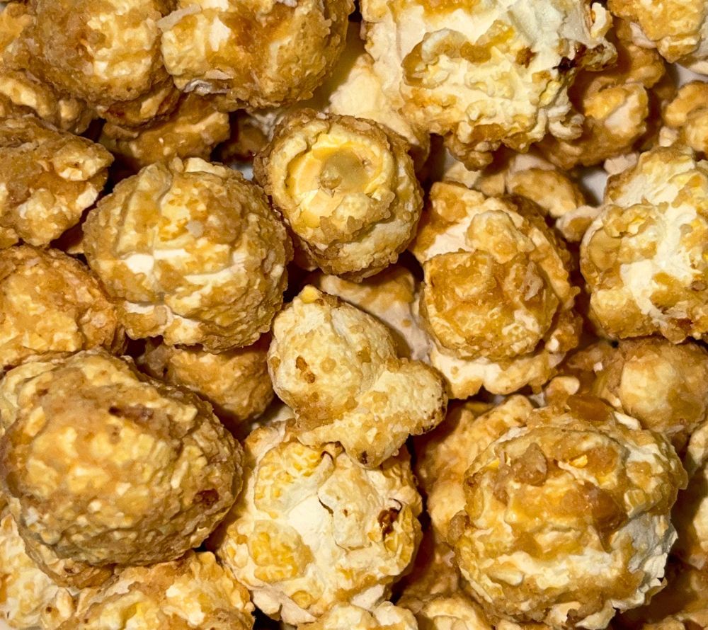 Feines Gourmet-Popcorn Coconut Paradise von Everly Grace ☆ tropischer Kokos-Überzug ☆ hohe Qualität ☆ 100 % vegan ☆ Jetzt probieren!