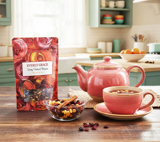 Sunny Orchard Blossom von Everly Grace kaufen | Dein Früchte-Glow in Bio! 🌸 Absoluter Game Changer unter den Früchtetees! 🌸 intensiv, natürlicher Geschmack