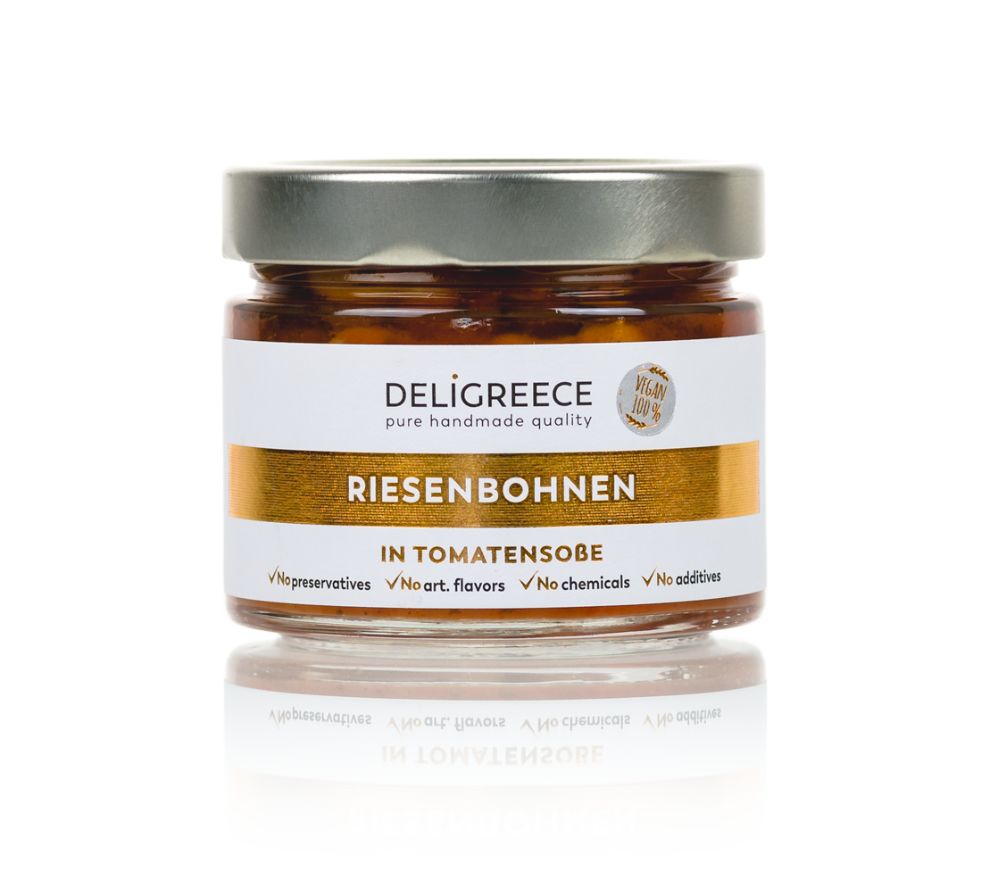 Griechische Riesenbohnen in Tomatensauce