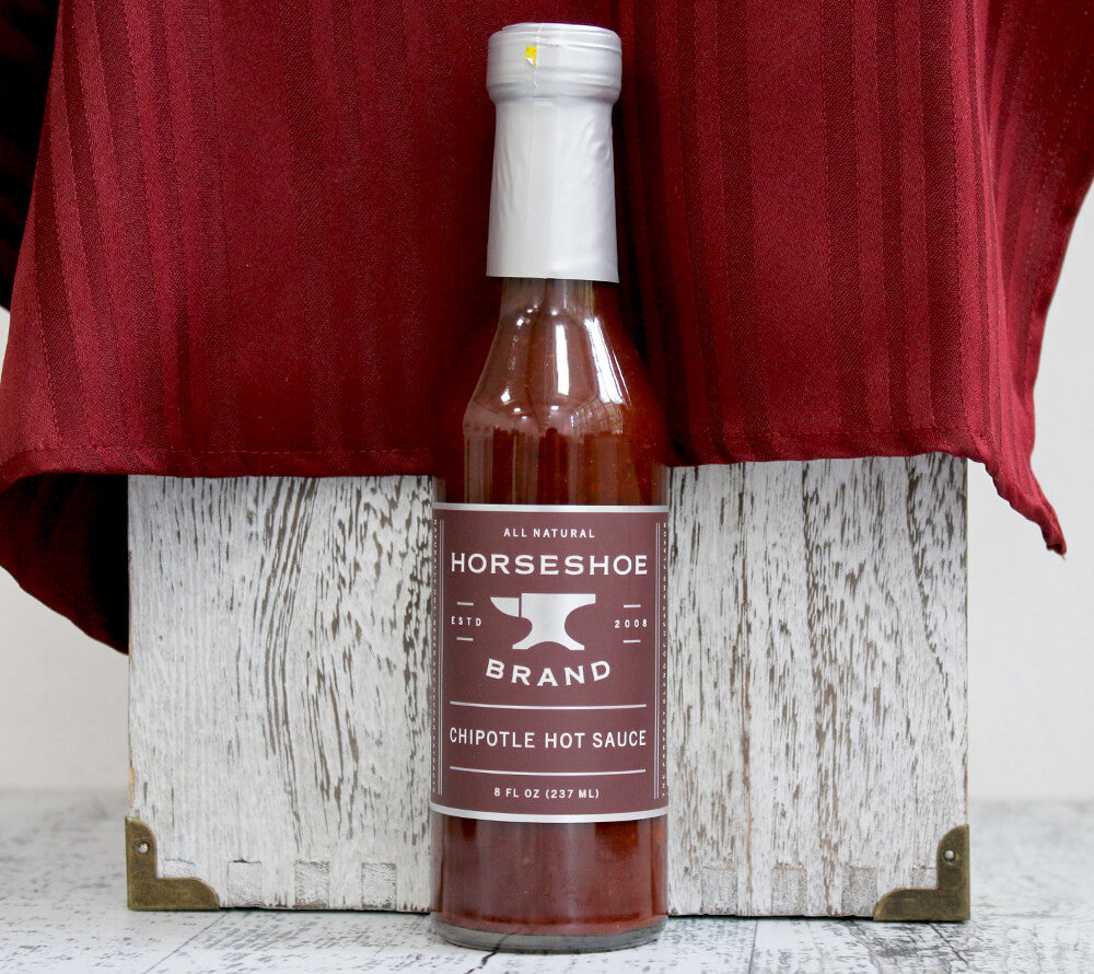 Vegane Grillsauce Chipotle Hot Sauce von Horseshoe Brand