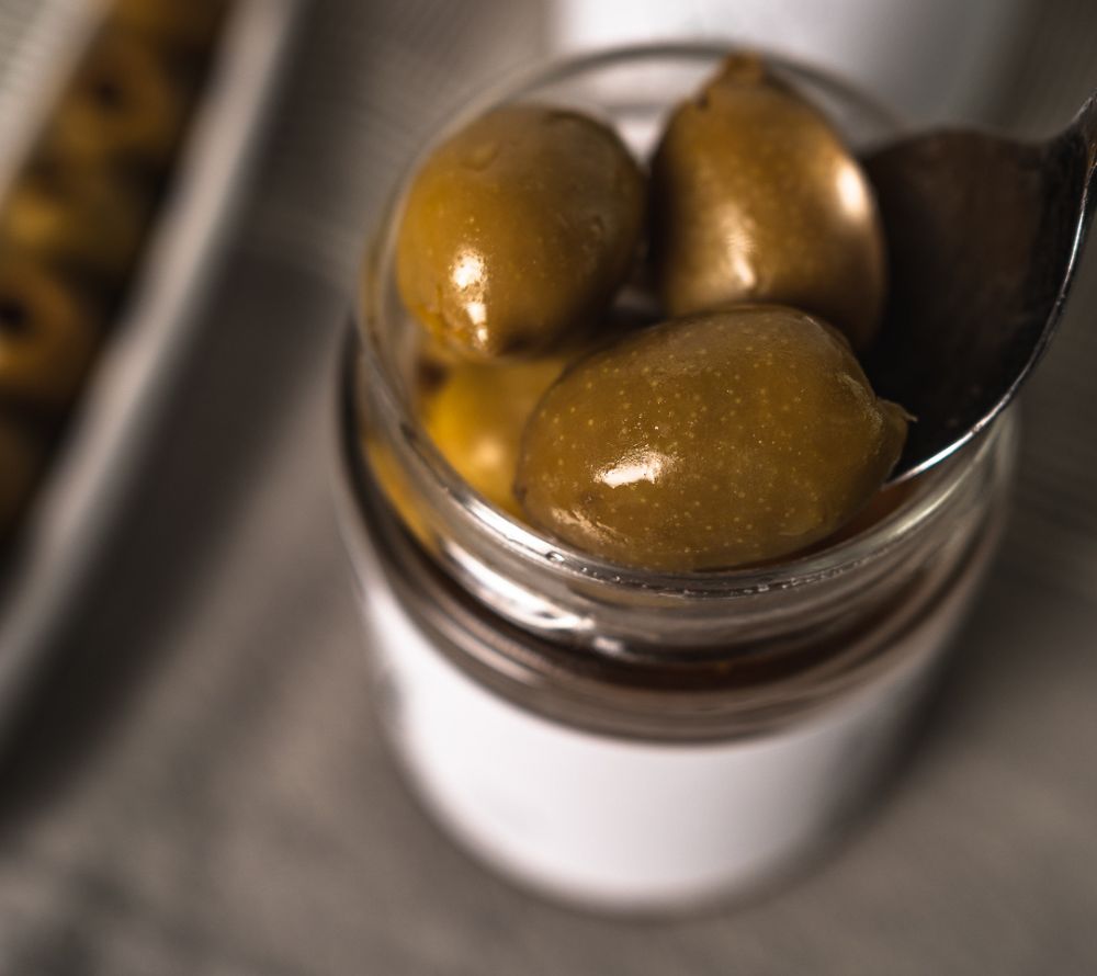 Green olives without stone from Deligreece