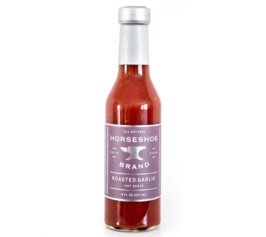 Vegane Grillsauce Roasted Garlic Hot Sauce von Horseshoe Brand