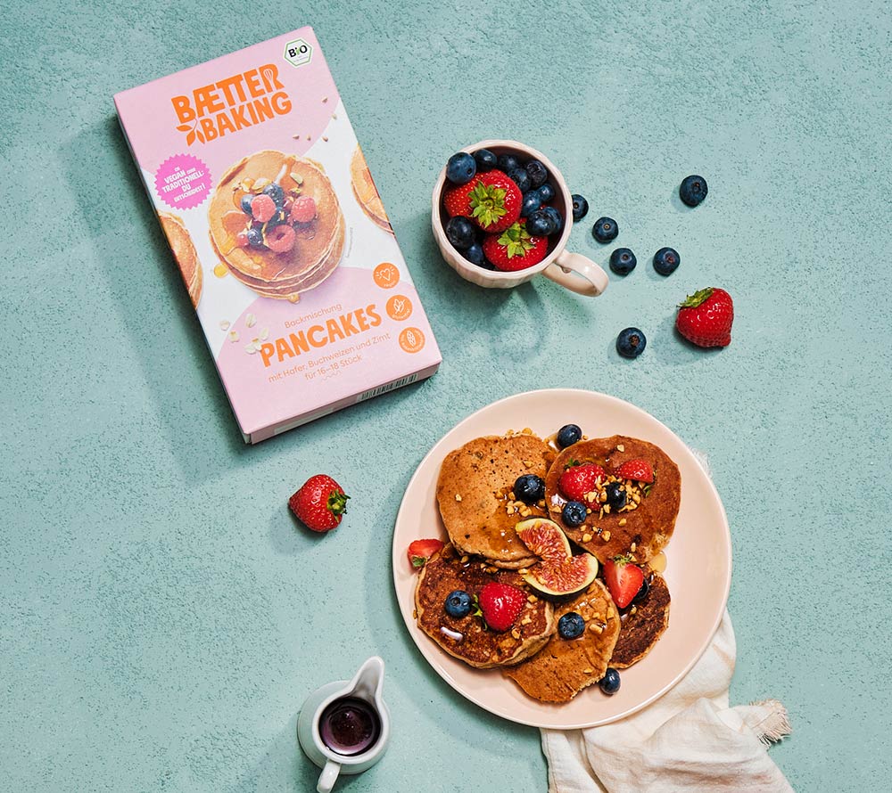 Vegane Pancakes - Backmischung von Baetter Baking