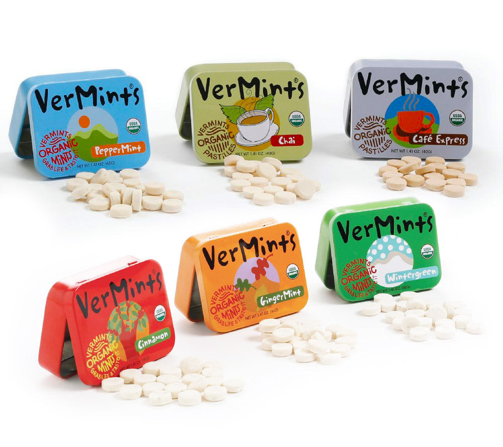 Vegane VerMints verschiedene Sorten