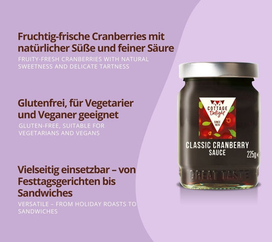 Begleiter für festliche Gerichte, herzhafte Platten oder kreative Küchenideen 🍇 Ohne künstliche Zusätze 🍇 Vegan & glutenfrei 🍇 Jetzt entdecken!