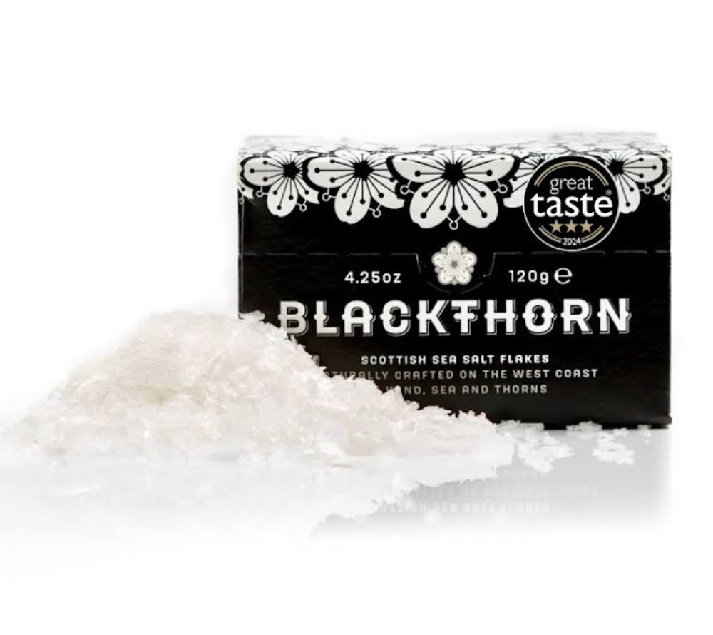 Blackthorn Scottish Sea Salt Flakes | Handgeschöpft & nachhaltig | Für Feinschmecker & Gourmets | Award-Winning Meersalz aus Schottland | Jetzt entdecken!