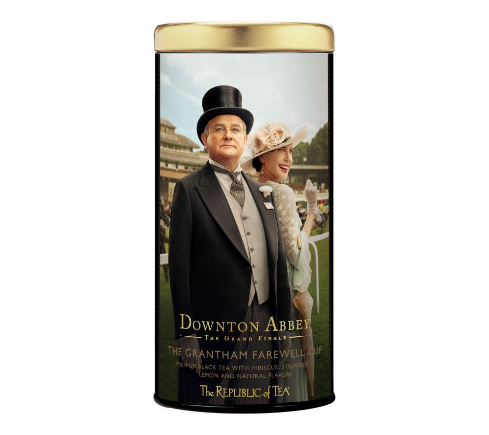 Downton Abbey Grantham Farewell Cup Black Tea – Premium-Schwarztee mit Zitrus, Gurke & Ingwer. Vegan, glutenfrei, edler Genuss für Tee-Liebhaber und besondere Momente.