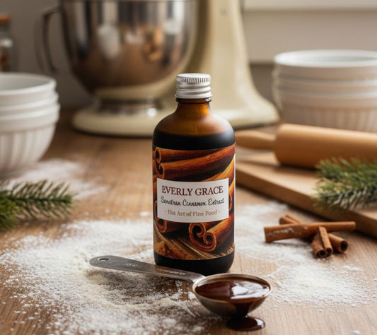 Everly Grace Organic Cinnamon Extract – intensiver Bio-Zimtextrakt aus Sumatra. Vegan, aromatisch & vielseitig für Backen, Drinks & Desserts. Jetzt online bestellen.