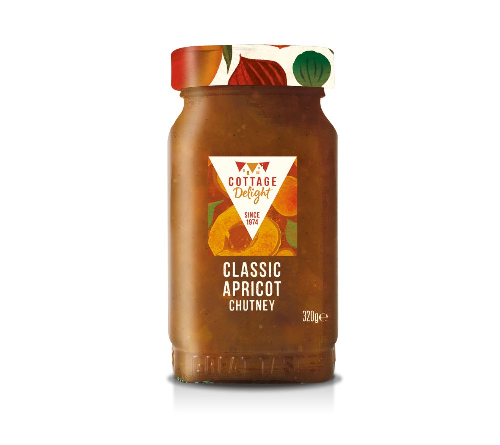 Classic Apricot Chutney – fruchtig-süßes, veganes Chutney aus Aprikosen. Glutenfrei, ohne künstliche Zusätze, ideal für Sandwiches, Bowls & Dips.