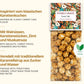 Carrot Cake Popcorn mit Walnüssen, Karottenstücken, Zimt und Muskatnuss. Inspiriert vom klassischen Karottenkuchen