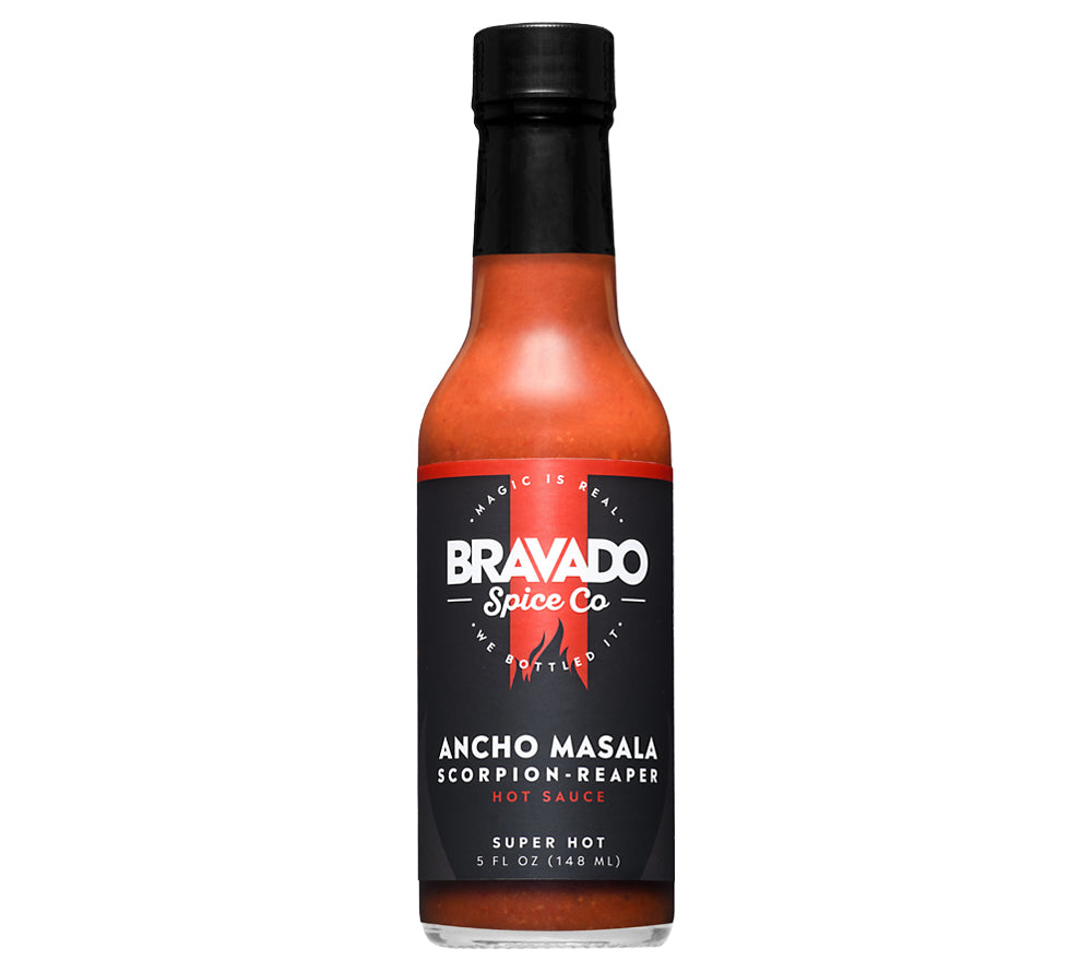 Ancho Masala Scorpion Reaper Hot Sauce from Bravado