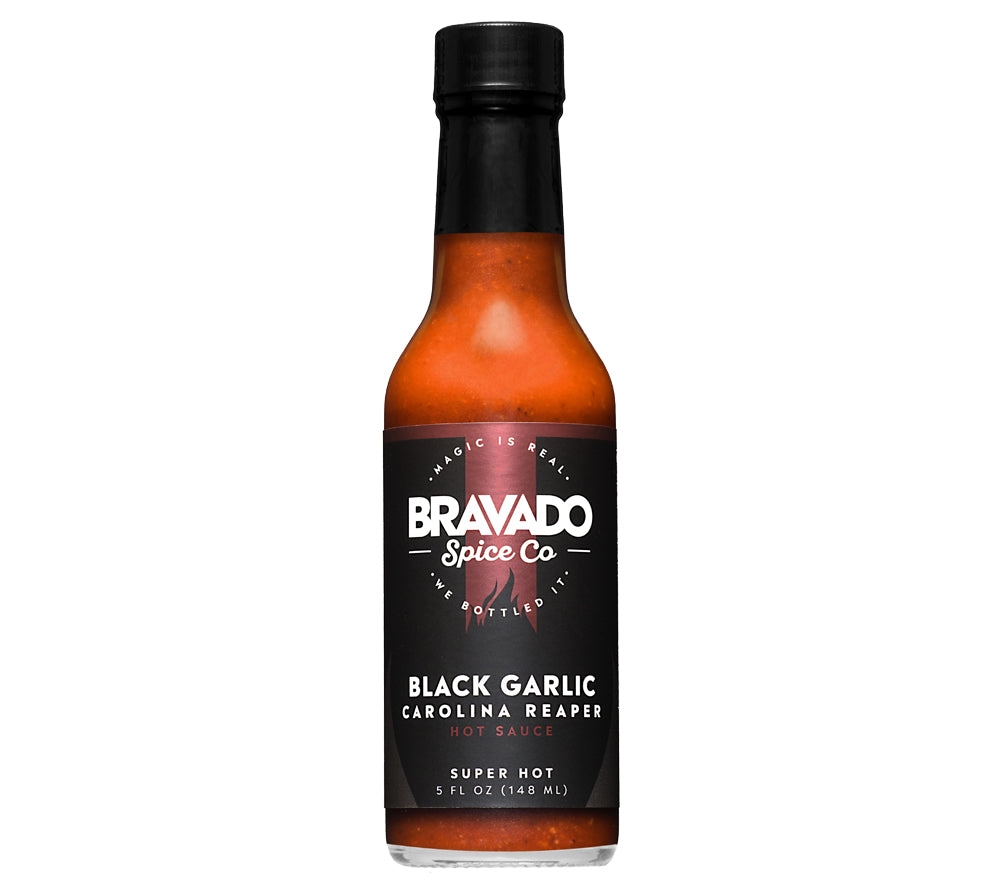 Black Garlic Carolina Reaper Hot Sauce from Bravado