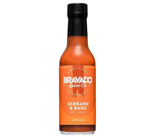 Serrano & Basil Hot Sauce von Bravado Spice