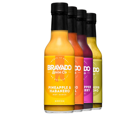 4-Pack Hot Sauce Set von Bravado Spice Co.