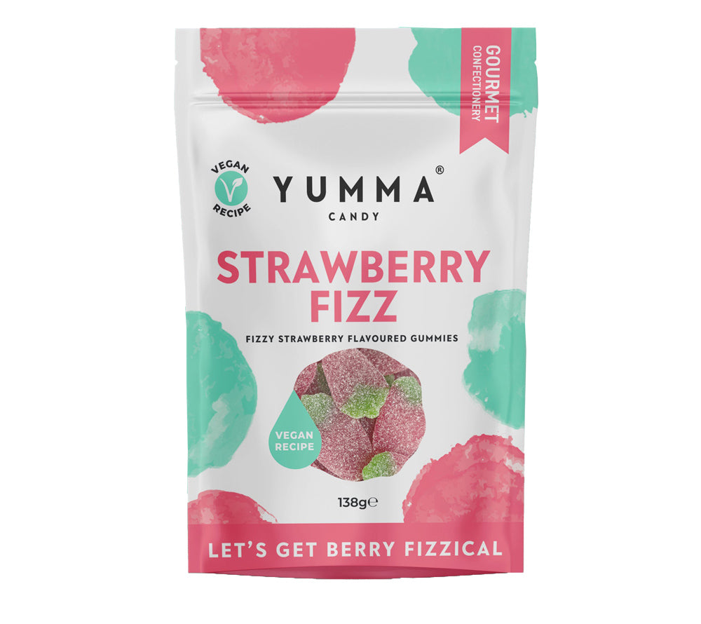 Strawberry Fizz Pouch Bag von Yumma Candy (138 g)
