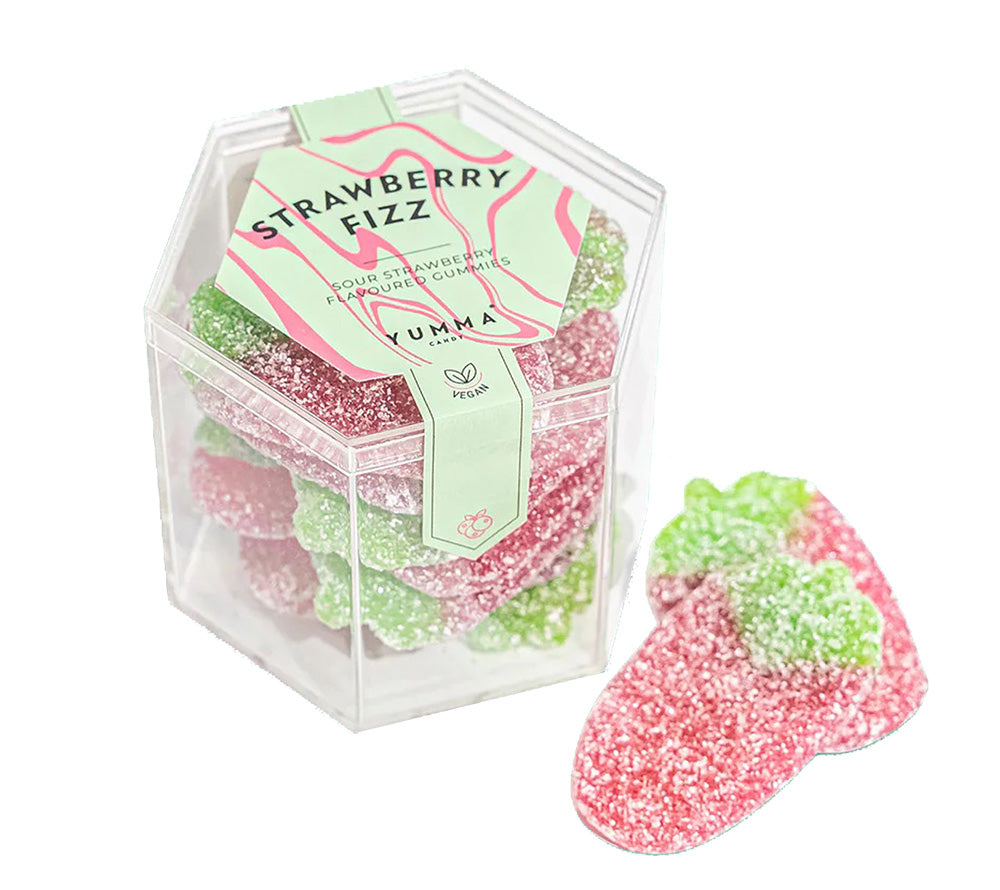 Strawberry Fizz Hexagon Box by Yumma Candy (98 g)