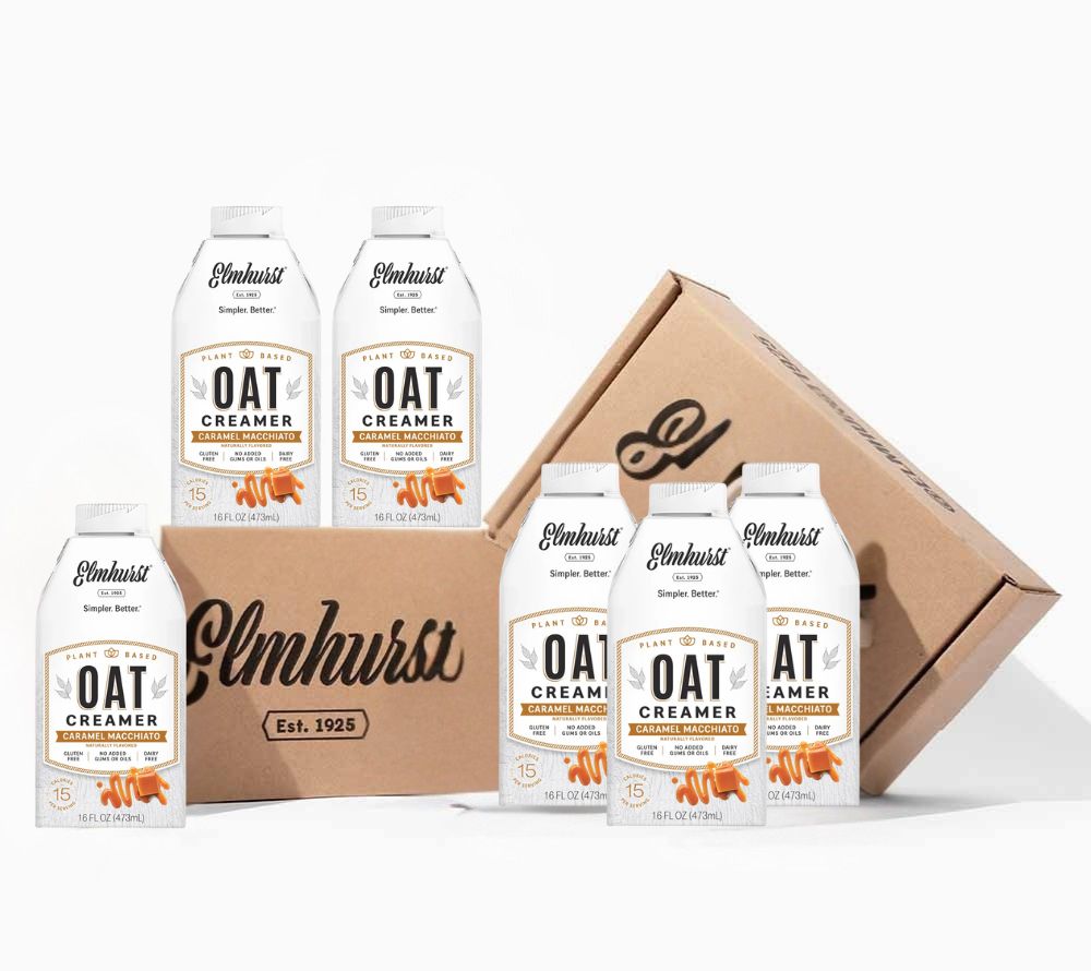 Caramel Macchiato Oat Creamer von Elmhurst | Verfeinere deinen Kaffee | perfekte Balance aus Hafermilch & Karamell | Natürlich & unwiderstehlich ☕