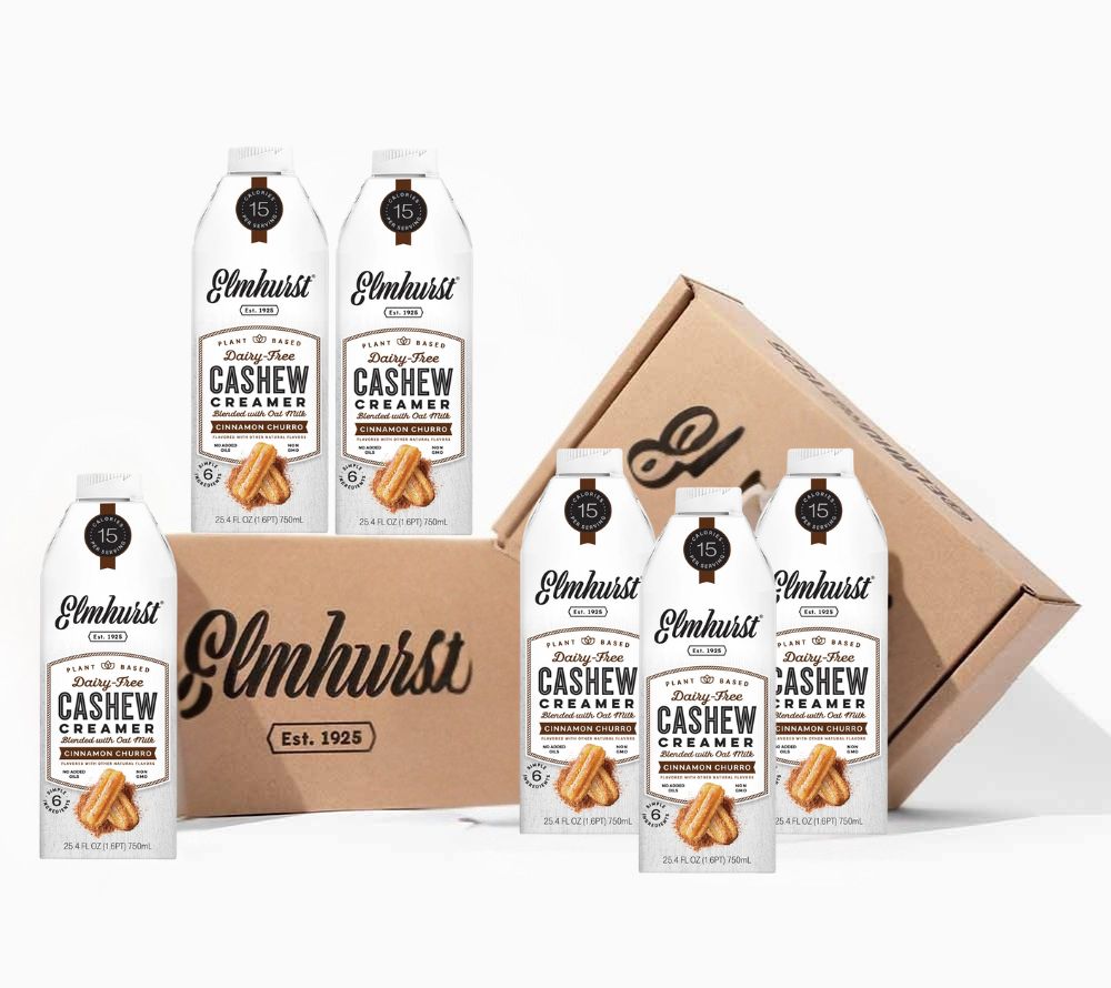 Toasted Vanilla Almond Latte von Elmhurst | Mandelmilch mit Madagaskar-Vanille und Cold Brew | köstliche Kombination | perfekt für ein luxuriöses Kaffeeerlebnis