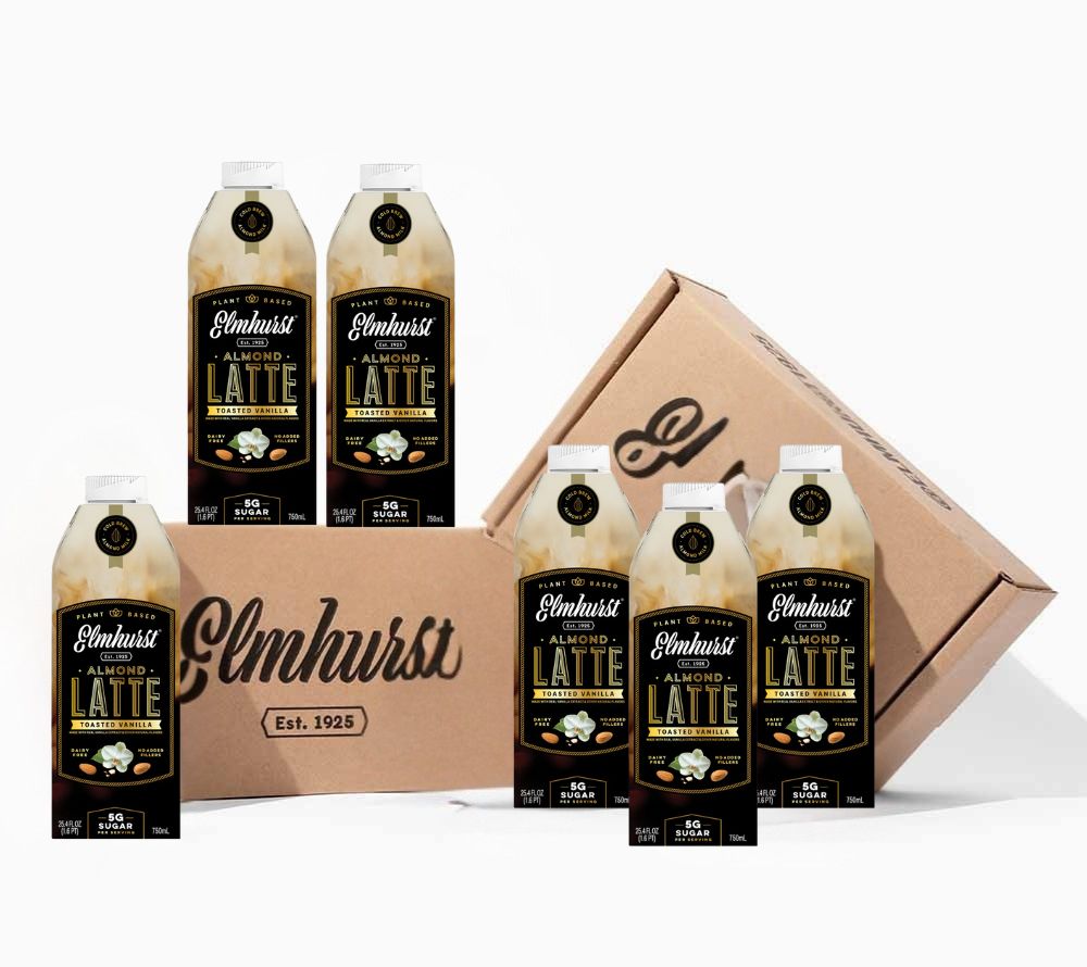 Toasted Vanilla Almond Latte von Elmhurst (750 ml)