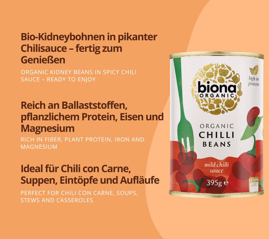 Chilli Red Kidney Beans Organic von Biona