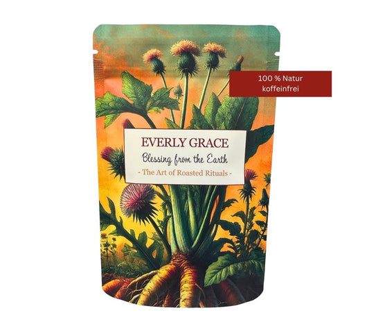 Everly Grace Roasted Rituals – Blessing from the Earth 🌱 Kaffeealternative 🌱100 % Natur – vegan, koffeinfrei & unverfälscht🌱 Nussig-erdig🌱 Jetzt probieren!