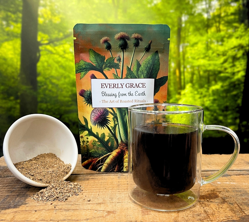 Everly Grace Roasted Rituals – Blessing from the Earth 🌱 Kaffeealternative 🌱100 % Natur – vegan, koffeinfrei & unverfälscht🌱 Nussig-erdig🌱 Jetzt probieren!