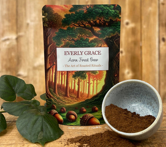 Everly Grace Roasted Rituals – Acorn Forest Brew 🌱 Kaffeealternative 🌱 100 % Natur – vegan, koffeinfrei 🌱 wild gesammelt 🌱 Jetzt bestellen & genießen!