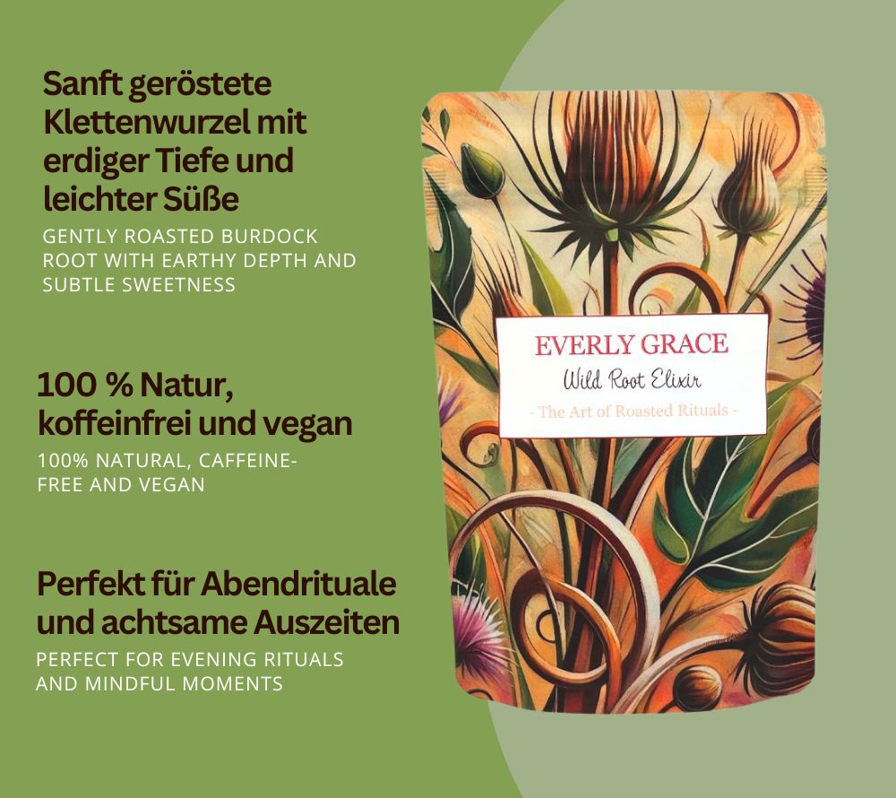 Everly Grace Roasted Rituals – Wild Root Elixir Sanft  100 % 🌱 Deine Kaffeealternative 🌱Natur – vegan, koffeinfrei & unverfälscht🌱 Jetzt probieren!